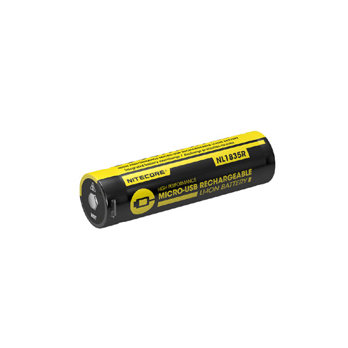 18650 Li-ion battery 3500mAh Micro-USB charging port