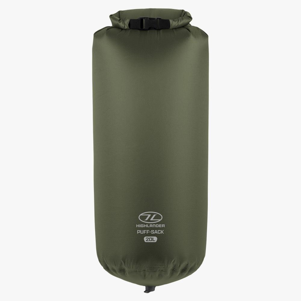HIGHLANDER Puff Sack - nafukovací vak a drybag, olivový