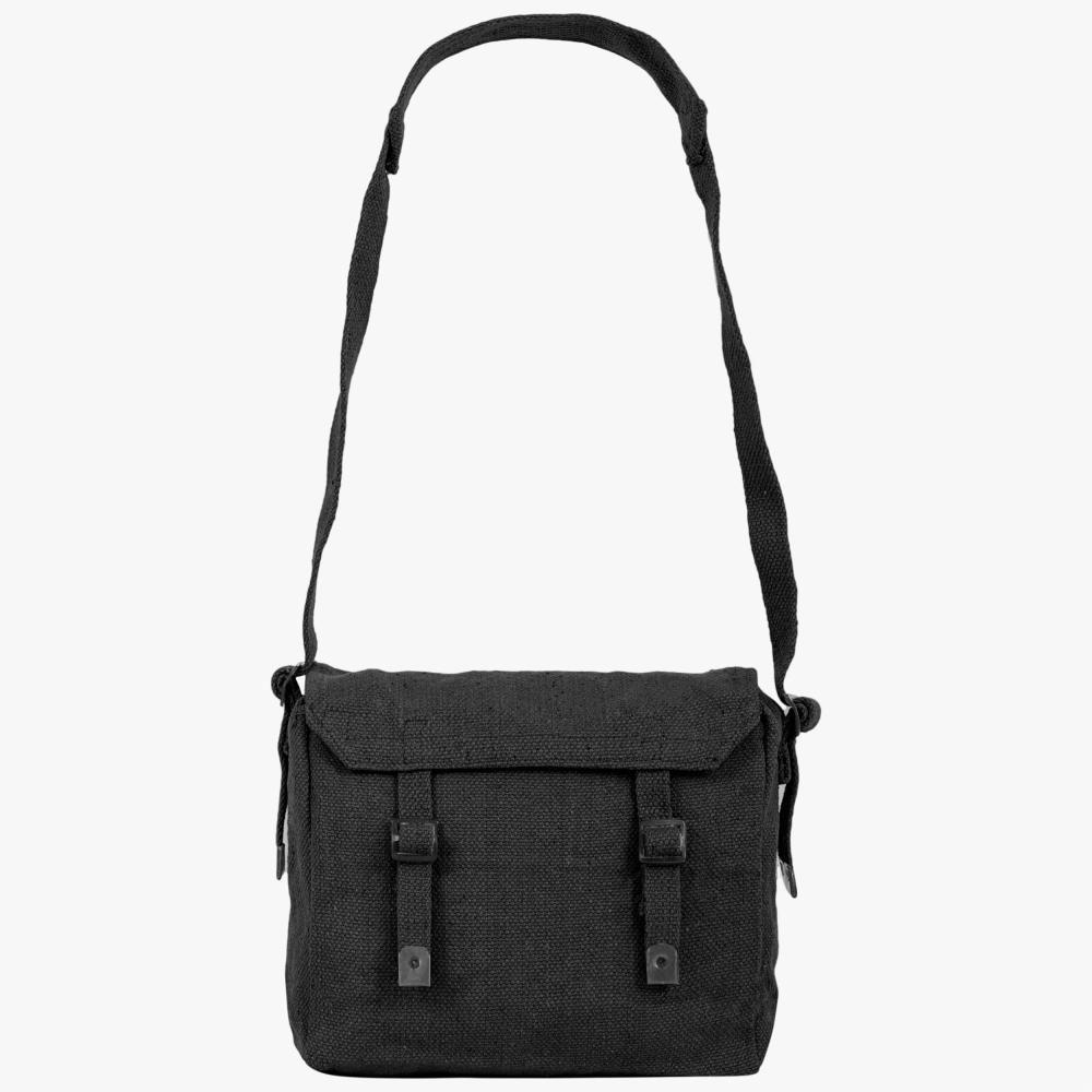 HIGHLANDER - plátenná taška cez plece haversack, čierna