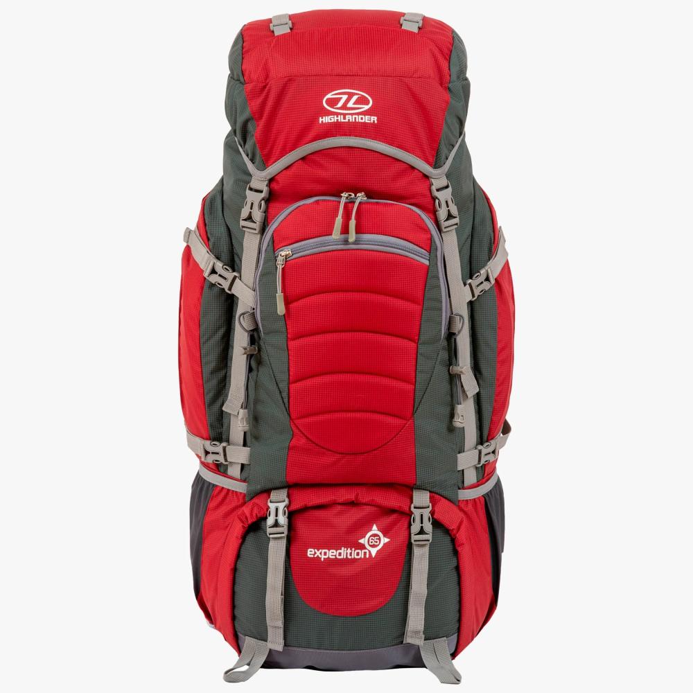 HIGHLANDER Expedition - ruksak 65 l, červený