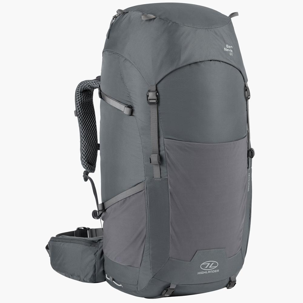 HIGHLANDER Ben Nevis - batoh 65 l, sivý
