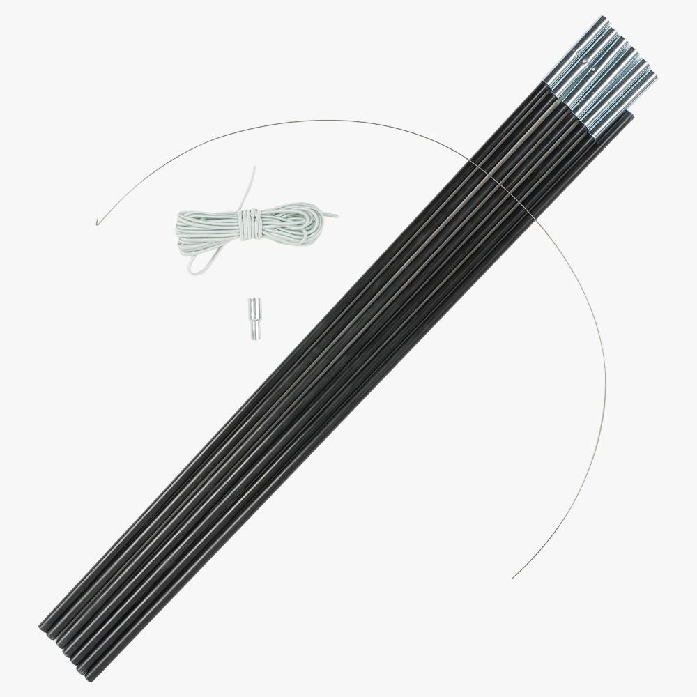 HIGHLANDER sklolaminátové tyče na stan 12,7 mm, 9 ks