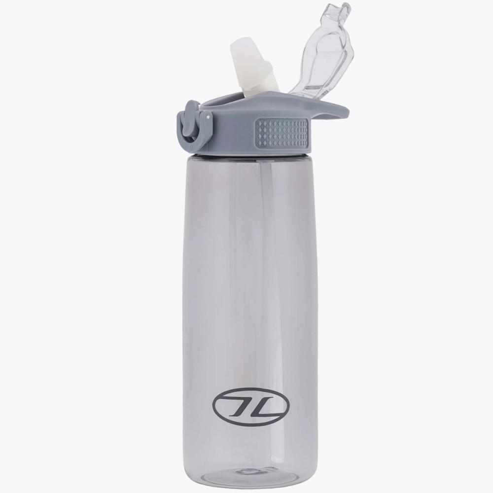 HIGHLANDER Tritan - fľaša so slamkou 700 ml, antracitová