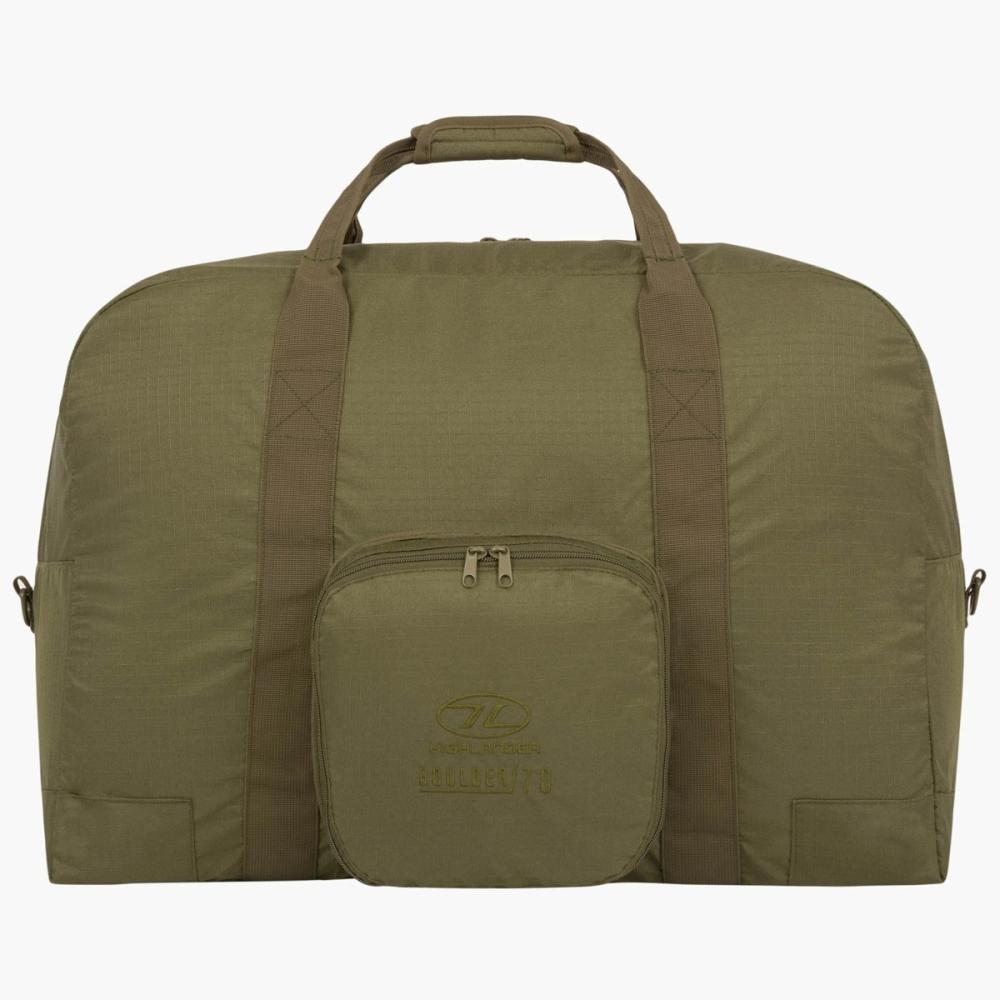 HIGHLANDER Boulder - skladacia taška 70 l, olivová