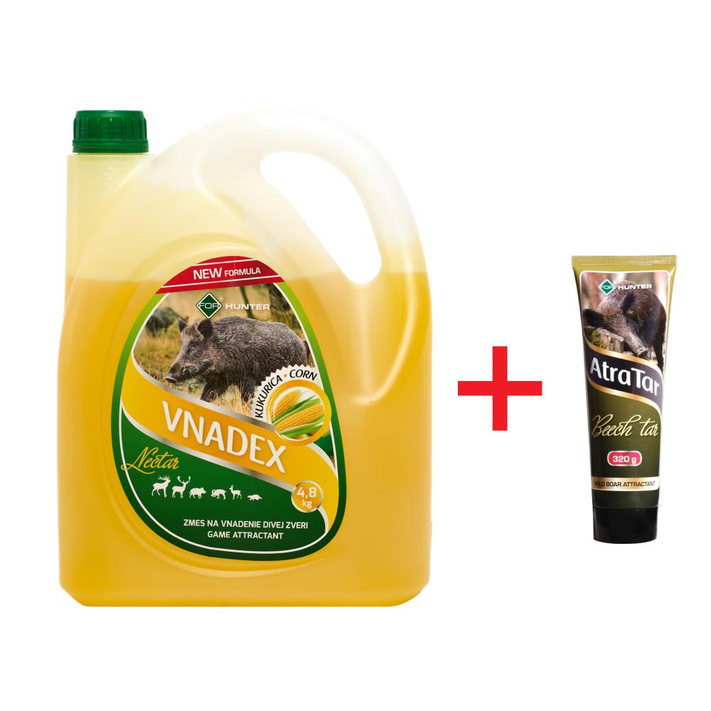 VNADEX Nectar kukurica 4,8kg + tuba 320g vzorka zdarma - vnadidlo na zver