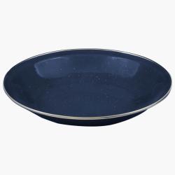 HIGHLANDER Vintage - smaltovan� hlbok� tanier, tmavomodr�