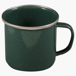 HIGHLANDER Vintage - smaltovan� hrn�ek retro, zelen�
