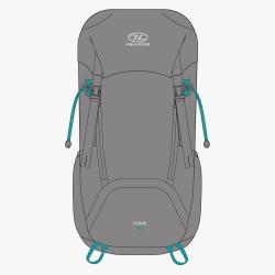 HIGHLANDER Ivar - d�msky batoh 38 l, svetlosiv�
