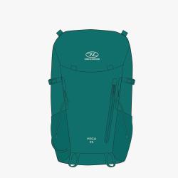 HIGHLANDER Vega - d�msky batoh 25 l, Teal