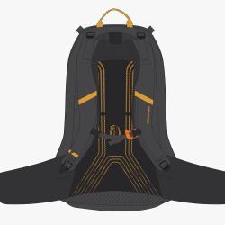 HIGHLANDER Vega - p�nsky batoh 40 l, Graphite