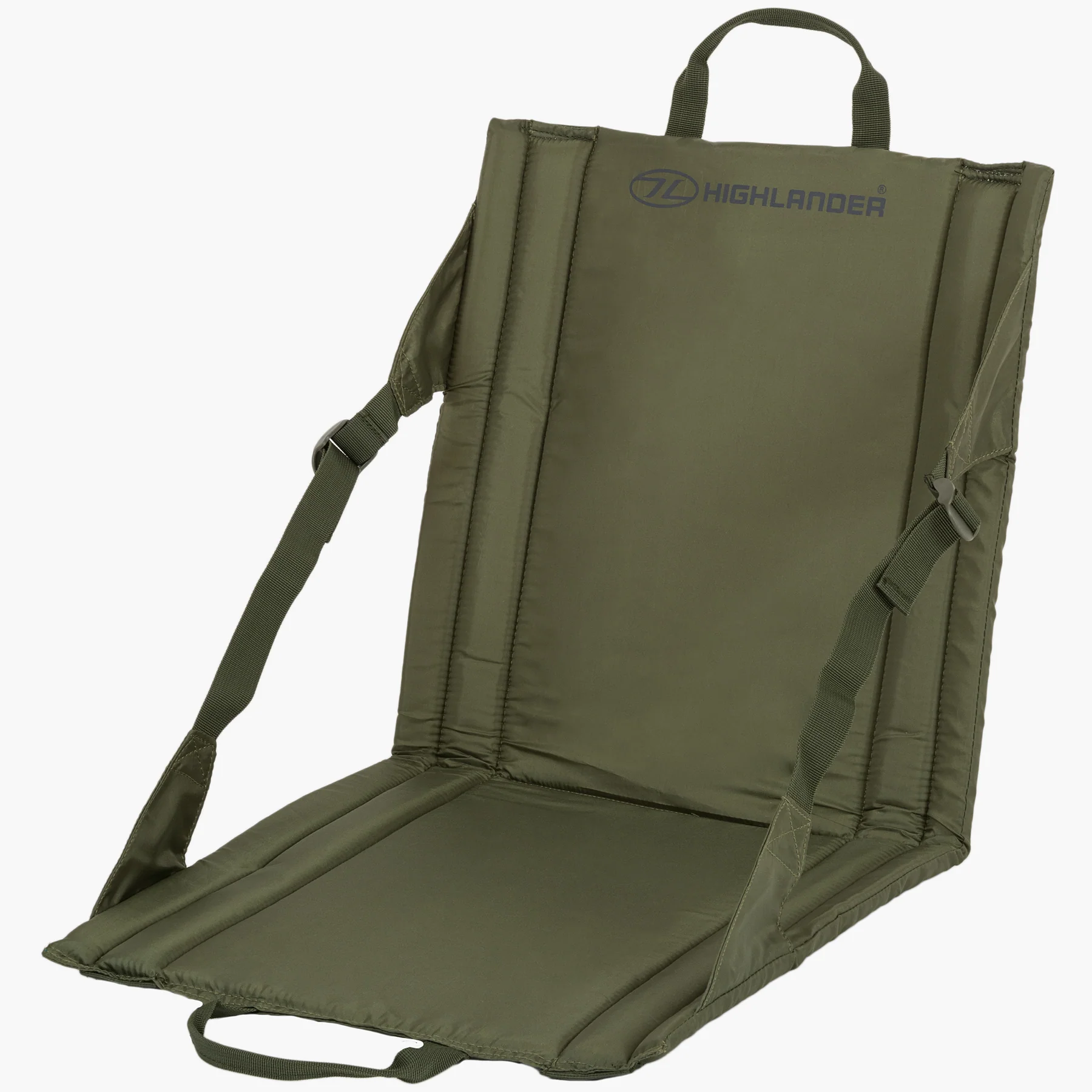 Sedaka outdoorov skladacia HIGHLANDER Olivov