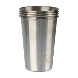 HIGHLANDER Camp Cup - nerezov� poh�r 500 ml, 4 ks