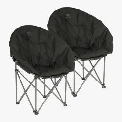 HIGHLANDER Moon Chair - kempingov� kreslo, 2 ks, �ierne