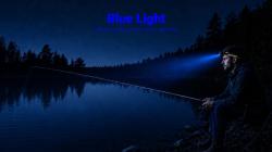 Modr� svetlo �elovky HA19 RGB pri no�nom rybolove