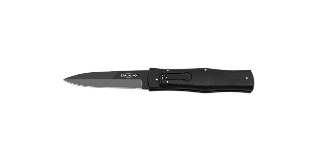 MIKOV 241-BH-1/B/KLIP PREDATOR - vyskakovací nôž, BLACKOUT s klipom