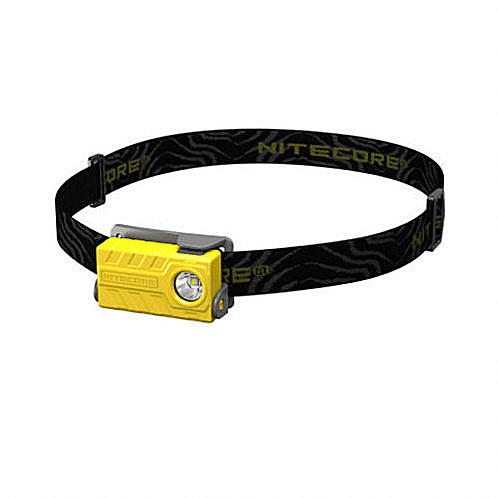 Svietidlo NU20 čelovka yellow/black headband - žltá/čierny popruh