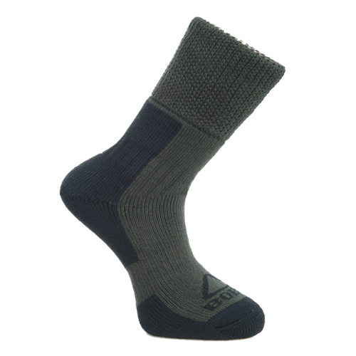 zimné ponožky zelená farba (1 bal/6 párov)